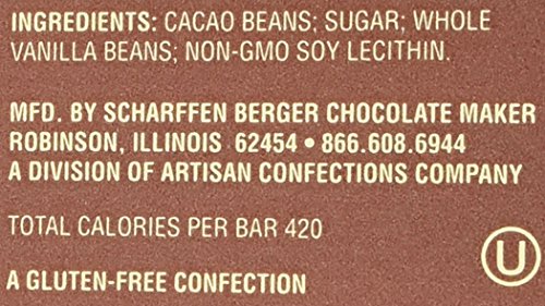 SCHARFEEN BERGER Artisan Chocolate Bars, Extra Dark, 3 Ounce (Pack of 6)