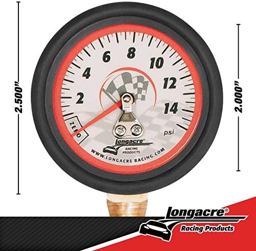Longacre 52-52034 0-15 PSI Tire Pressure Gauge, 2 Inch