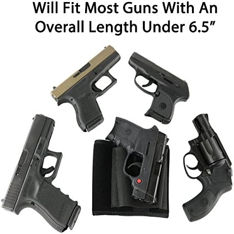 Ultimate Ankle Holster by ComfortTac, Compatible with Glock 42, 43, 36, 26, Smith and Wesson Bodyguard .380.38, Ruger LCP, LC9, Sig Sauer