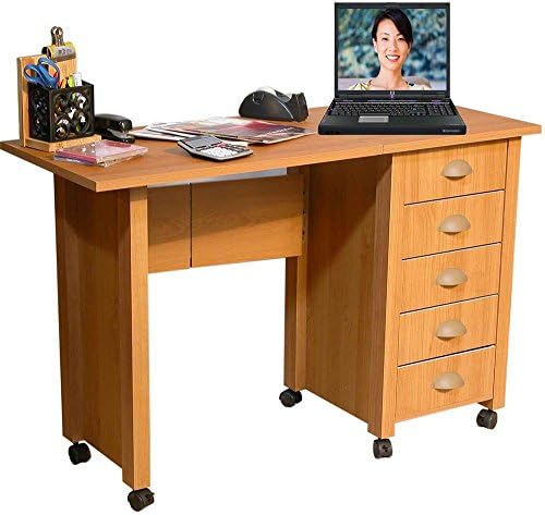 Venture Horizon Mobile Desk & Craft Center - Oak