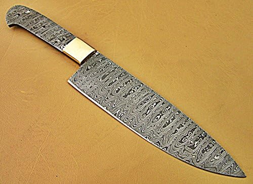 Poshland BBC-664 Custom Handmade Damascus Steel 8 Inches Chef blank Blade, kitchen blank blade