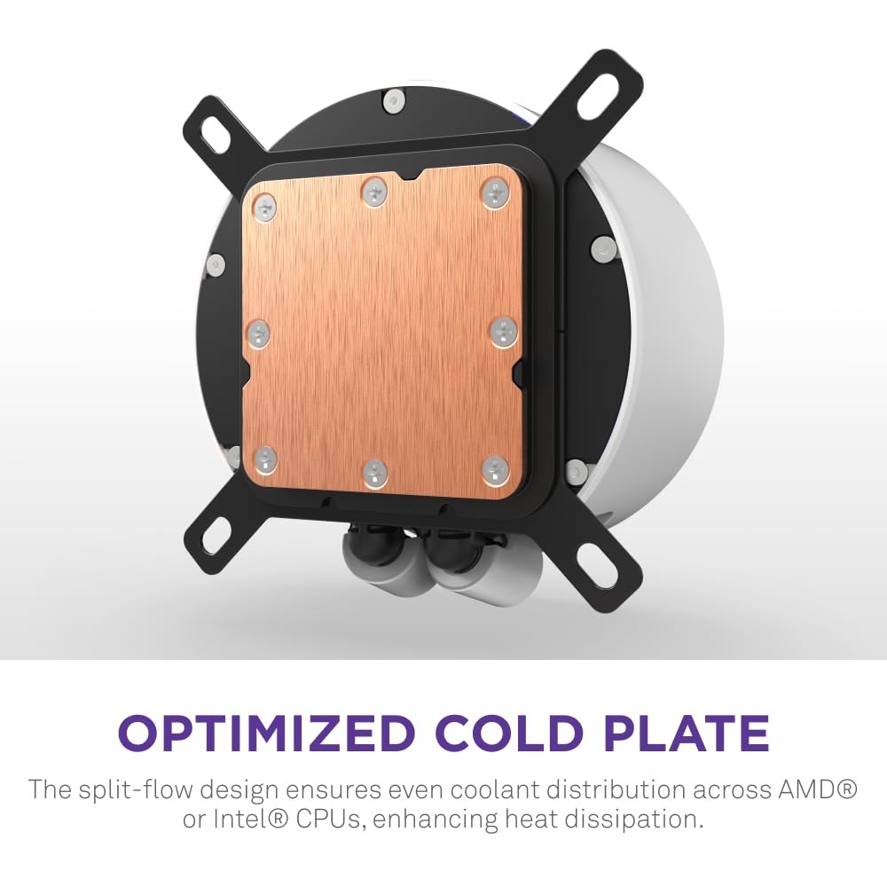 NZXT Kraken Elite 360 RGB - 360mm AIO CPU Cooler, LCD - White | 360mm RGB AIO with 2.36-inch LCD and F360 RGB Core fan. Flagship display cooling with synced RGB via CAM.
