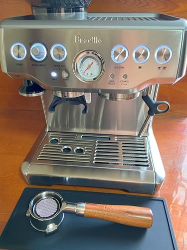 54mm Filter Basket Stainless Steel Portafilter Basket Espresso Handle Compatible with Breville Portafilter BES870XL, BES860XL, BES840XL