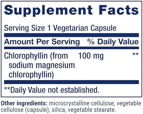 Life Extension Chlorophyllin, antioxidant & DNA Health Support, Gluten-Free, Non-GMO, Vegetarian