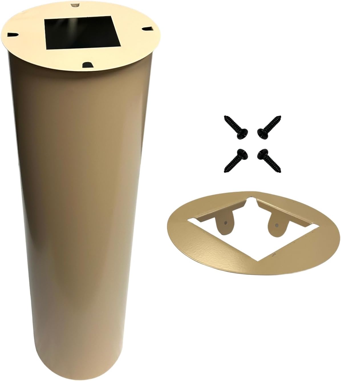 Post Mounted Squirrel Baffle, Tan, 8" Dia.