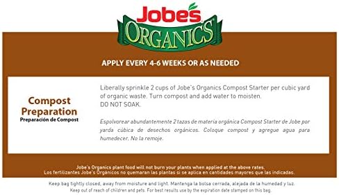 Jobe's Organics Fast Acting Granular Fertilizer Compost Starter, Easy Plant Care Compost Accelerator, 4 lbs Bag