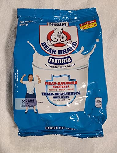 2 x 680 grams Bear Brand Fortified Powdered Milk Drink w/Iron, Zinc & Vitamin C (2 x 680 grams)