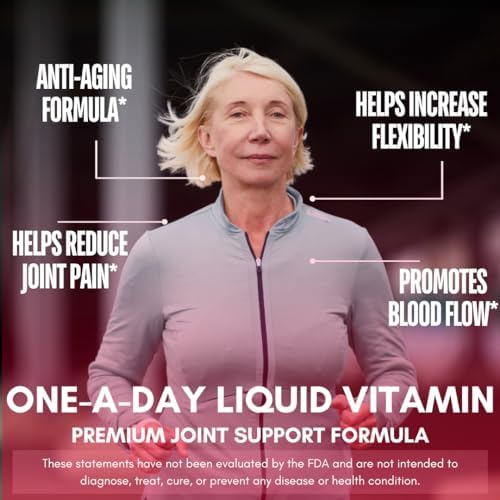 Joint Complete Premium Plus - Liquid Joint Supplement w/Glucosamine, Chondroitin, MSM Plus 800mg Turmeric – 98% Max Absorption – 32oz, 32 serv