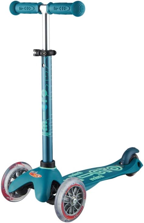 Micro Kickboard Mini 3-Wheel Toddler Scooter, Ages 2-5, Up to 110lbs | Lean-to-Steer Design, Adjustable T-Bar Grows with Your Child