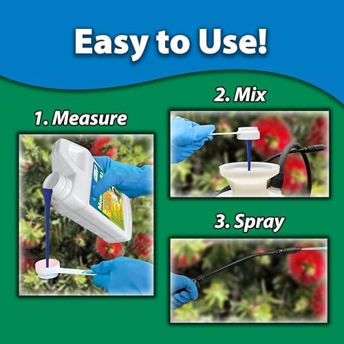 Monterey B.t. - Biological Insecticide for Organic Gardening - 1 Quart Concentrate - Apply Using a Sprayer Following Mix Instructions
