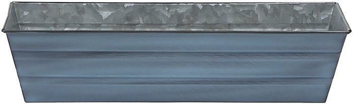 Achla Designs Galvanized Window Flower Box Planter-Green-Medium (24" L x 9.5" W x 7.5" H)