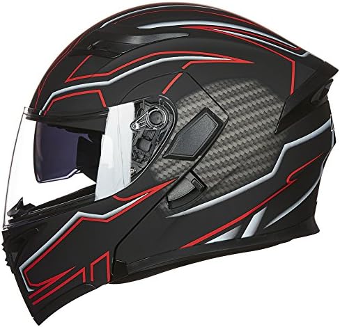ILM Motorcycle Dual Visor Flip up Modular Full Face Helmet DOT Model 902/902L
