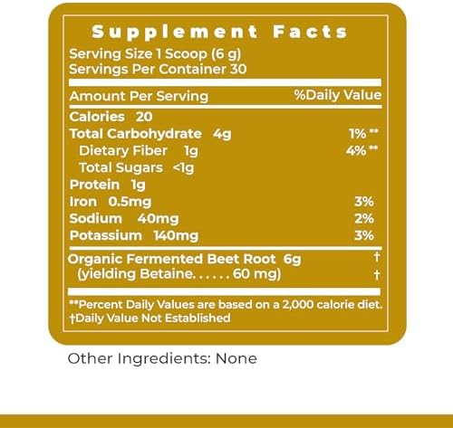Premier Research Labs Premier Fermented Beets - Beet Root Powder Fermented, Organic Fermented Beets for Men & Women, Beetroot, Nitrates