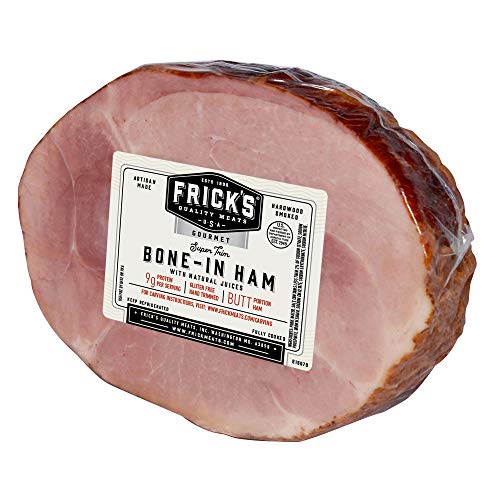 Frick's Bone-In Ham Portion, Hickory Smoked (7.5 lbs. Average Weight)