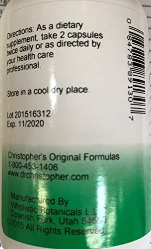 Christopher's Original Formulas Joint Formula – 100 Vegetarian Capsules – Synergistic Herbal Blend for Joint Support – Made in The USA