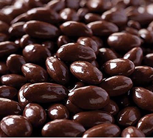 Gourmet Dark Chocolate Covered Almonds by Its Delish, 1 lb Bulk Bag | Almond Nuts Dipped Chocolates Healthy Candy Snacks | Dairy Free, Vegan, Kosher