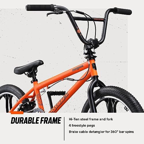 Mongoose Legion BMX Bike, Hi-Ten Steel Frame, 25x9T, 36x16T or 40x16T Gearing