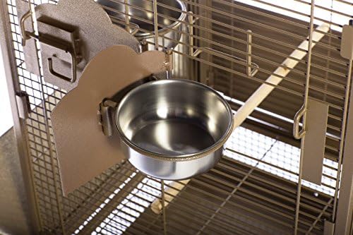Prevue Pet Products Steel Bird Flight Cage with Wheels - Black, Large | Large Birdcage for Parakeets, Canaries, Finches, Cockatiels, Lovebirds, & Green Cheeks, Metal Standing Birdcage