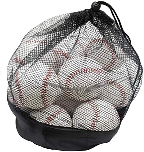 Tebery 12 Pack Standard Size Adult Baseballs Unmarked & Leather Covered Training Ball