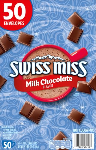 Swiss Miss Milk Chocolate Flavor Hot Cocoa Mix, 1.38 oz., 50-ct