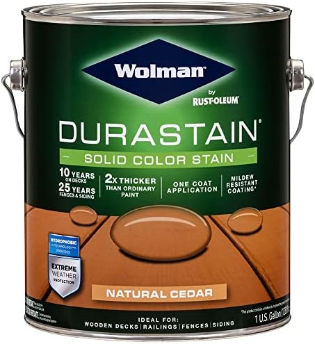 Wolman 288080 Durastain One Coat Solid Color Natural Cedar gal