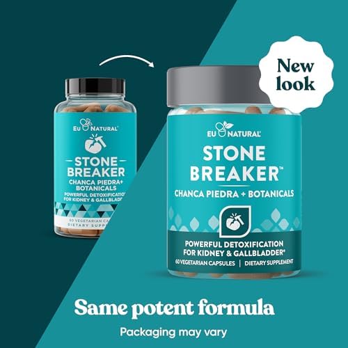 Eu Natural Chanca Piedra Stone Breaker, 60 Vegetarian Capsules | The Original herbal stone breaking formula with Celery Seed & Parsley to support kidney, gallbladder & urinary tract health