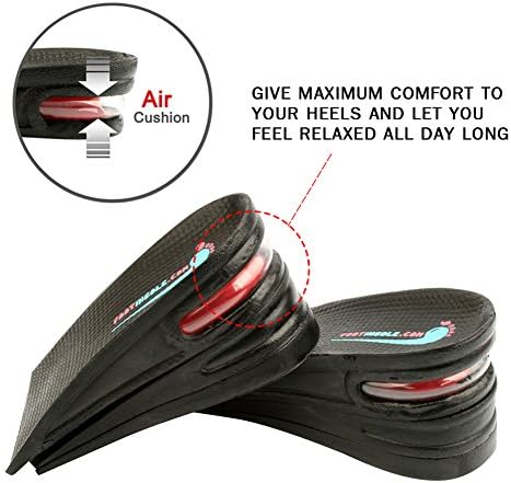 Air up Height Increase Shoe Heel Lift Inserts for Men and Women (3 Layers, 2.5" UP)