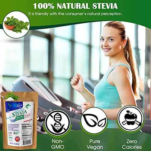 Stevia Powder 100% Pure, No Artificial Sweetener, Stevia Green Leaf Extract | Zero Calorie & Keto Friendly (0.6 Ounces)