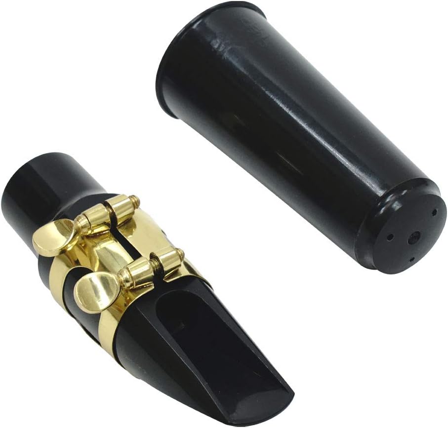 Libretto Tenor Saxophone Mouthpiece Kit, Giftable Standard Mouthpiece Set: ABS 5C Mouthpiece, Plastic Cap