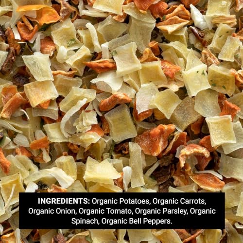 Frontier Co-op Organic Vegetable Soup Blend 1lb - Low Sodium Soup Mix, Dehydrated Veggies and Parsley - Dried for Ramen, Stew
