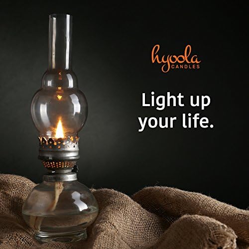 Hyoola Liquid Paraffin Lamp Oil - Clear Smokeless, Odorless, Ultra Clean Burning Fuel for Indoor and Outdoor Use - Highest Purity Available - 32oz