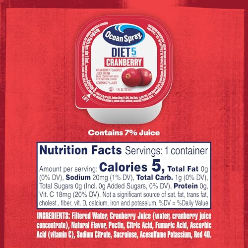 Ocean Spray Cran-Grape Juice Cups 4 Ounce (Pack of 48)
