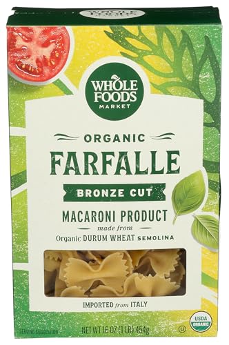 Whole Foods Market, Organic Farfalle, 16 Ounce