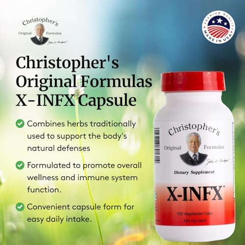 Christopher's Original Formulas X-INFX Formula, Natural Immune Support, 100 Caps