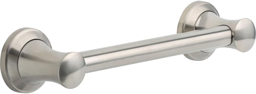Delta Faucet 41712-CZ Transitional 12-Inch Grab Bar with Concealed Mounting, Champagne Bronze