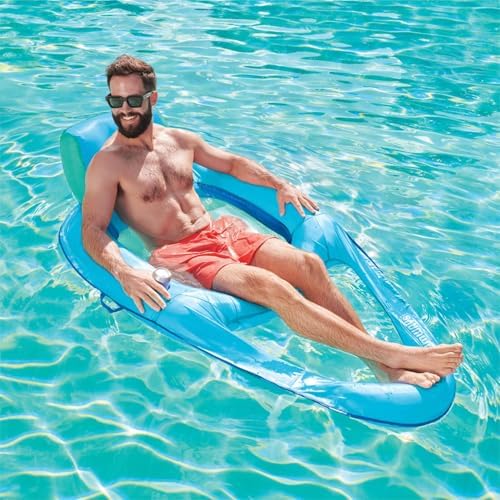SwimWays Spring Float Recliner XL 2 Pack , Blue
