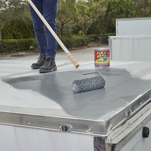 Flex Seal Liquid, Rubber Coating Sealant, Waterproof, Flexible, Breathable, and UV Resistant, Roof Repair, Basements, RV, Campers, Trailers, Marine