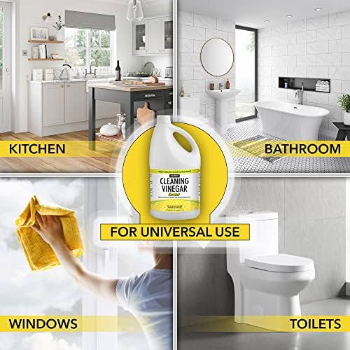 Harris Multi-Purpose Vinegar Household Surface Cleaner, Orange Scent, 128oz, Easy Pour Funnel Included