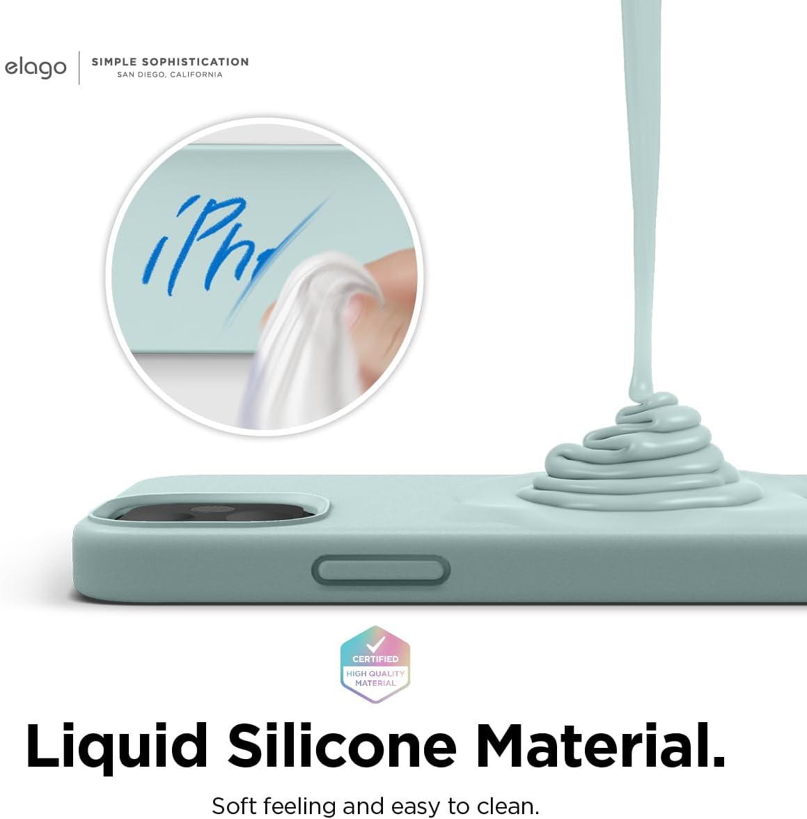 elago Premium Liquid Silicone Case for iPhone 12 Mini Lavender