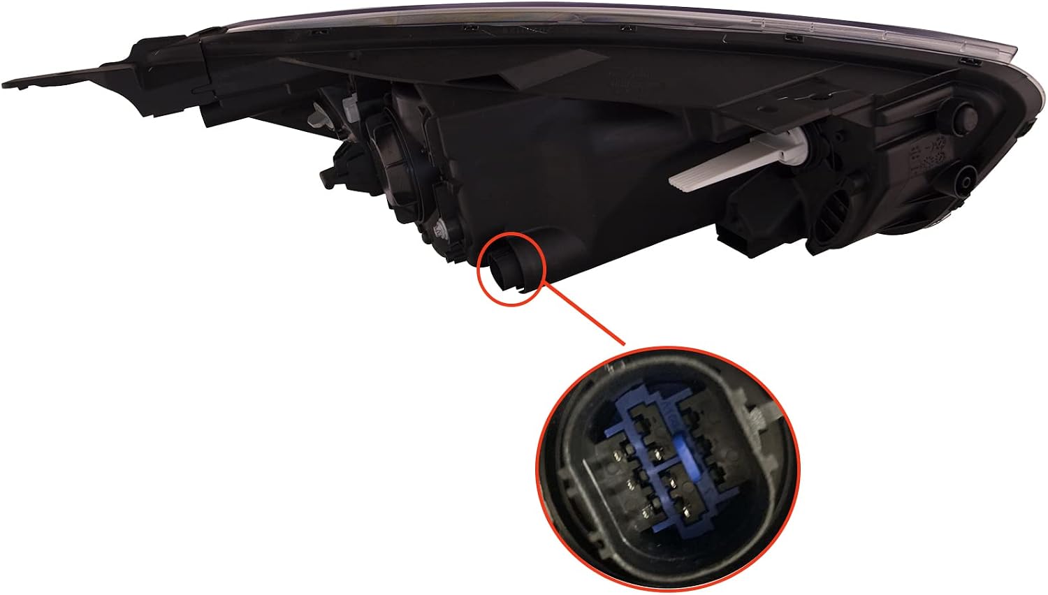 Headlight CAPA Certified Left Driver Compatible with 2018-2023 KIA Rio 5 Sedan and Hatchback
