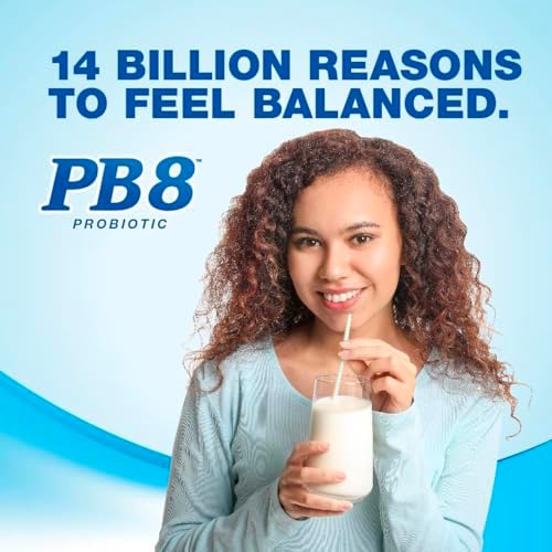PB8 Probiotic | 14 Billion CFU | 120 Vegetarian Capsules | 8 Strains | for Women and Men | Gluten, Milk, and Soy Free Supplement