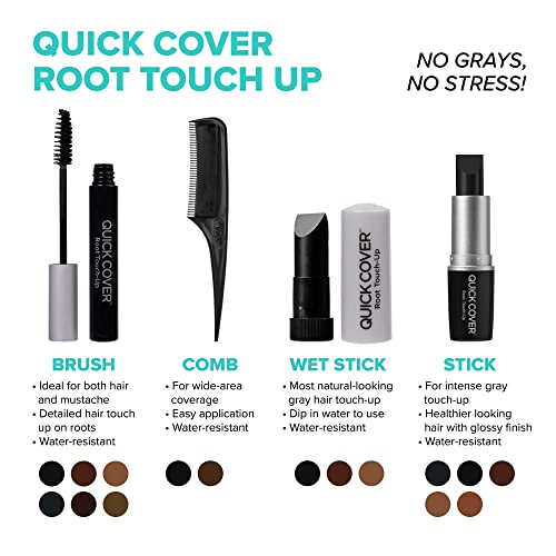 RED by KISS Quick Cover Root Touch Up Rescue (Natural Dark Brown)