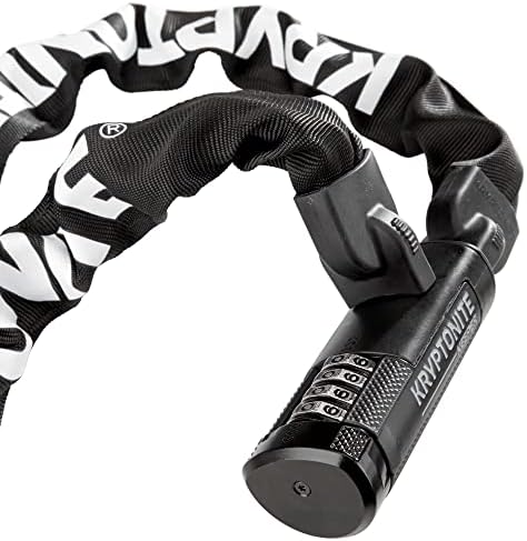Kryptonite Keeper 790 Combo Bike Chain Lock, 3 Feet Long Heavy Duty Anti-Theft Sold Secure Gold Bicycle Chain Lock