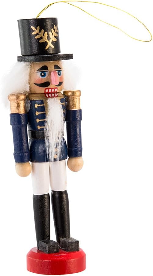 Kurt Adler Wooden Nutcracker Ornament Set, 5-inch Height, Multicolor, Wood