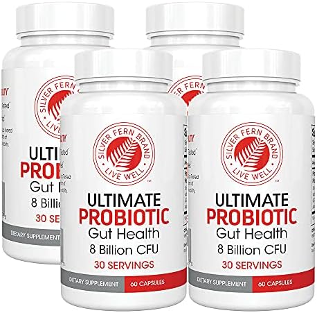 Silver Fern Brand Ultimate Probiotic - Probiotics for Women & Men | 8 Billion CFU Spore-Forming Gut Health Supplement - DNA Verified, Vegan, Shelf-Stable, High Survivability - 60 Capsules