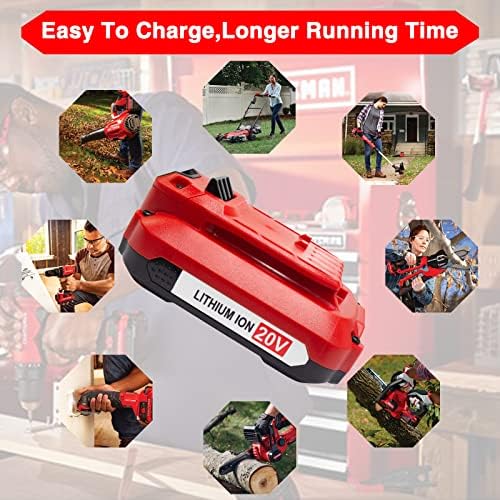 DTK 2Pack 3.5Ah Battery Replacement for Craftsman 20V Battery CMCB201 CMCB202 CMCB202-2 CMCB204 CMCB204-2 V20 Cordless Tool Battery