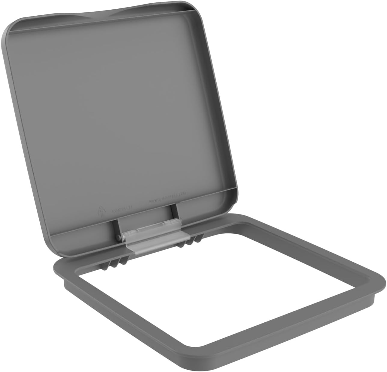 Rev-A-Shelf 35 Qt Under Sink Garbage Can Lid for Base Kitchen and Bathroom Cabinet, Replacement Plastic Trash Bin Lid Only, White, RV-35-LID-1