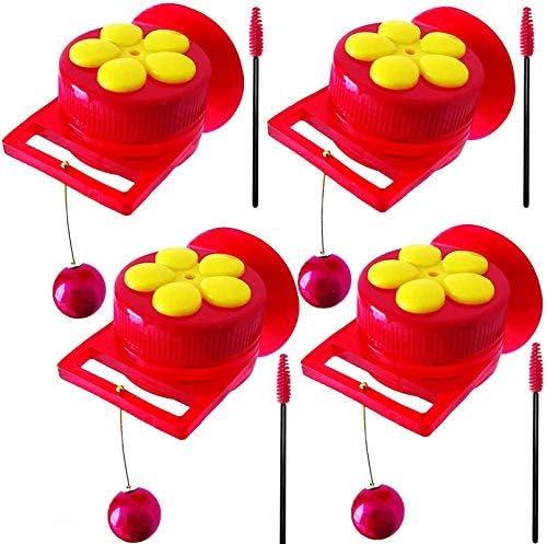 Naomo Handheld Hummingbird Feeders with Suction Cup, Multifunctional Mini Hummingbird Feeder with Perches for Outdoors