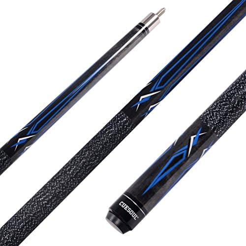 CUESOUL 19oz Pool Cue Sticks with Hard Pool Cue Case
