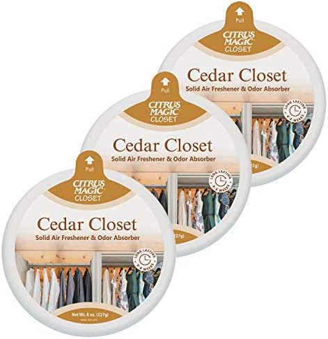 Citrus Magic Closet Solid Air Freshener, Cedar, 8 Ounce